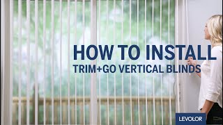 How to Install LEVOLOR TrimGo™ Vertical Blinds [upl. by Otrebile]