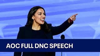 2024 DNC AOC full speech at Democratic National Convention  KTVU [upl. by Kus81]