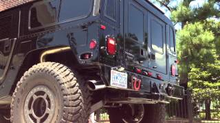 hummer H1  Exhaust Sound [upl. by Crescen]