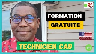 FORMATION GRATUITE et être TECHNICIEN CAD bien PAYÉ aux ÉtatsUnis  OSP [upl. by Scever]