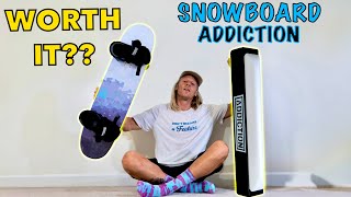 Testing Snowboard Addiction Training Board IS IT WORTH IT [upl. by Lodnar]