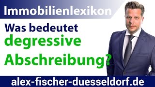 Was bedeutet degressive Absetzung Abschreibung für „Neubautenquot Einfach erklärt [upl. by Neimad]