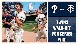 Phillies vs Twins Game Highlights 72424  MLB Highlights [upl. by Abeh]