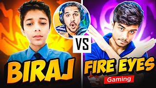 Amitbhai live Reaction  FireEyesGaming vs SRV BIRAJ 😱 [upl. by Hubble]