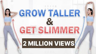 BECOME TALLER amp GET SLIMMER 11 MIN FULL BODY EXERCISES ROUTINES TO GROW TALLER AT HOME Shrilyn [upl. by Gough]