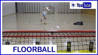 Floorball Shooting Training with Trojka Energy Cans and Camera [upl. by Rodd510]