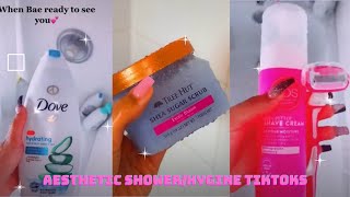 Aesthetic ShowerHygiene Tiktoks 💦 Satisfying shower routines compilation [upl. by Ahsead]