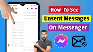 How To See Unsent Messages On Messenger New Process  See Unsent Messages [upl. by Mathur]