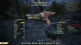 Fallout 76 Explosive Alien Blaster [upl. by Cayla859]