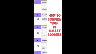 Pi networkPi Wallet Update How To Confirm Your Pi Wallet Address [upl. by Belac]