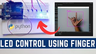 How to controll LED Using Python amp Arduino  OpenCV Python  Arduino Projects [upl. by Ransom]