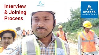 Aparna Constructions And Eastet Pvt Ltd Interview amp joining process Aparna aparnaconstructions [upl. by Idaf511]