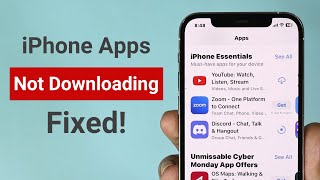 FIXED  Apps Not Downloading in iPhone [upl. by Gehlbach]