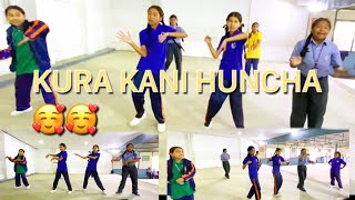 kura Kani Huncha Aakhale Cover Dance video by Puspanjeli school 🏫 students [upl. by Releehw]