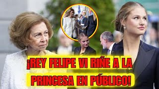 La “GROSERÍA” de LEONOR con la REINA SOFÍA por Letizia y Felipe VI dice ¡BASTA 😲 [upl. by Hulda]