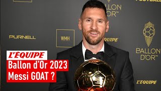 Ballon dOr 2023  Messi plus grand footballeur de tous les temps [upl. by Florentia]