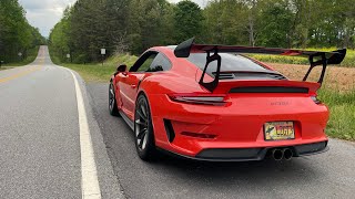 9912 GT3RS Screams through the Smokies Raw POV [upl. by Mcguire]