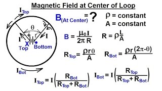 Physics 44 Magnetic Field Generated 17 of 28 B At Center of Loop [upl. by Anola]