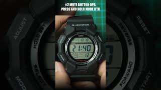 Short Tips Three Useful 1Button Functions of Casio GShock GD010 Mute Autolight Auto Display [upl. by Douville]