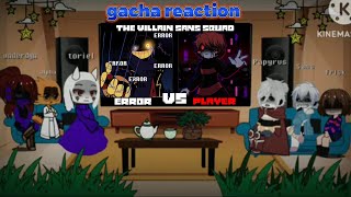 Undertale reacts to Underplayer vs Error Sans [upl. by Buchbinder668]