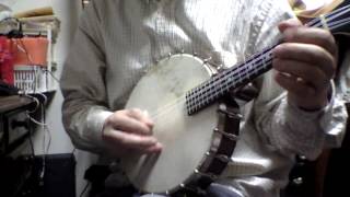 Vega Style K Banjo Mandolin with Aquila Nylgut Mandolin strings [upl. by Yorled147]