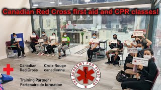 Canadian Red Cross First aid and CPR Training class in Toronto  Vaughan Online blended training [upl. by Donough]