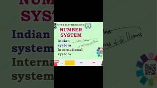 Indian and International System of Numbers CTET MATHS in English ctet ctetmaths ctetnumbersystem [upl. by Mit]