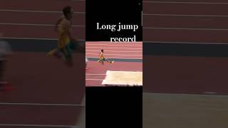 😱🔥long jump record longjump jump shorts [upl. by Eylhsa3]