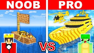 1 vs 1000000 YACHT HOUSE Build Challenge in Minecraft [upl. by Lotz]