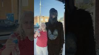 Bigfoot and unidentifiable human at the  Wood Booger Festival and 5Krun [upl. by Lance]