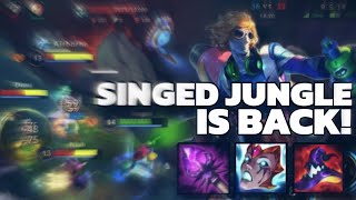 WildRift FULL AP Singed Jungle is back in Season 14 skin giveaways [upl. by Neibart]