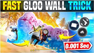 Ultra Fast Gloo Wall Tricks  Free Fire 🔥 Secret Gloo Wall Settings  Fast Gloo Wall Kaise Lagaye [upl. by Ecinreb923]