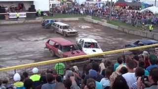 Smithville fair demo derby6 and 8 cyl heats 2013 [upl. by Ylrad]