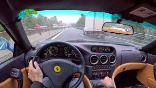 POV  2000 Ferrari 550 Maranello  Relaxing ASMR rainy day [upl. by Hough952]