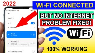 WiFi Connected but No Internet Fix  How to Fix WiFi Connected But No Internet Access Android [upl. by Eniamrehc]