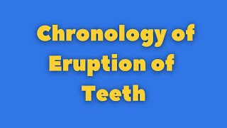 Trick to remember chronology of eruption of teeth  Dental anatomy [upl. by Joelynn720]