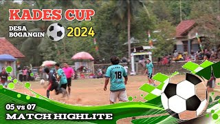 HIGHLITE KADES CUP  Desa Bogangin  Kejutan Besar Di Laga Ini [upl. by Rimas315]