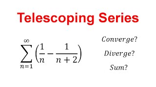 How to use Telescoping Series Converge vs Diverge [upl. by Eiznekcm]