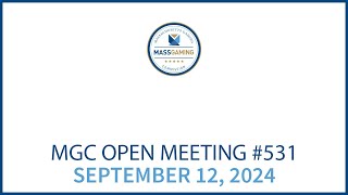 MGC Open Meeting – September 12 2024 [upl. by Ainirtac648]