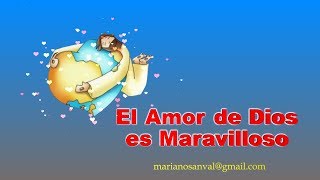 EL AMOR DE DIOS ES MARAVILLOSO VERSION KARAOKE CON VOZ GUIA KARAOKE KIDS [upl. by Doralia]