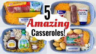 5 Super Quick amp EASY Casserole Dinner Recipes  BEST TASTY OVEN BAKED MEALS  Julia Pacheco [upl. by Sallyann]