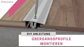 Flexibles Übergangsprofil montieren  Küberit Ausgleichsprofil [upl. by Gio164]