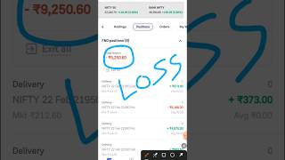 big loss today optionstrading shorts shortsfeed youtubeshorts [upl. by Ike632]