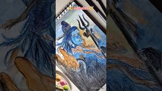 Mahadev abstract painting 💯✨ mahadev mahakal shiv shiva viralvideo bholenath shorts [upl. by Mayrim]