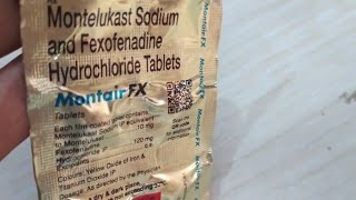 Montair Fx Tablet Uses  Montelukast Sodium amp Fexofenadine Hydrochloride Tablet [upl. by Reckford]