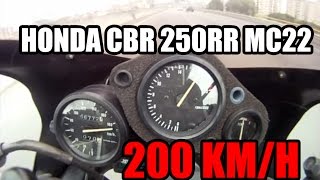 Honda CBR 250RR  TOP SPEED 200 kmh [upl. by Eninnaj]