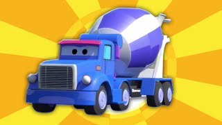 Truk beton  Kendaraan konstruksi  Kids Cement Truck  Toddlers Video For Kids  Concrete Truck [upl. by Nobell]