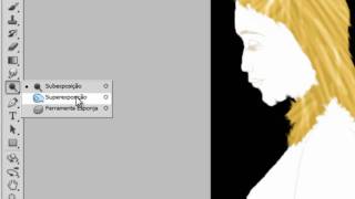 Video aula e português de Photoshop CS5  Como criar cabelo HD [upl. by Sucitivel]