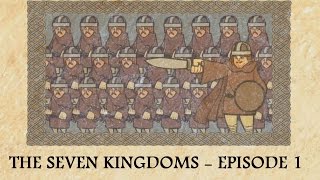 The Anglo Saxon Invasion of Britain  The Heptarchy Animated [upl. by Kram]