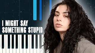 Charli xcx  I might say something stupid  Piano Tutorial [upl. by Ennagem]